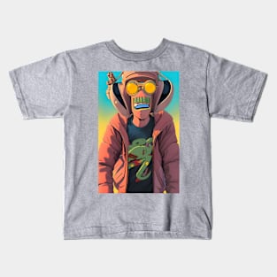 Colorful robotic boy in clothes Kids T-Shirt